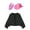 Black&Pink, variant on iiniim Girls Cowboy Cowgirl Halloween Costume Wild Western Sheriff Tassels Fringe Coat with Bandana Hat Outfits Black&White 12