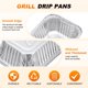 thumbnail image 2 of Uxcell 30-Pack Bandejas para Goteo de Parrilla, 6 x 4.7 x 1.8 Pulgadas Bandejas de Grasa Desechables de Aluminio para Barbacoas [Tono Plateado], 2 of 6