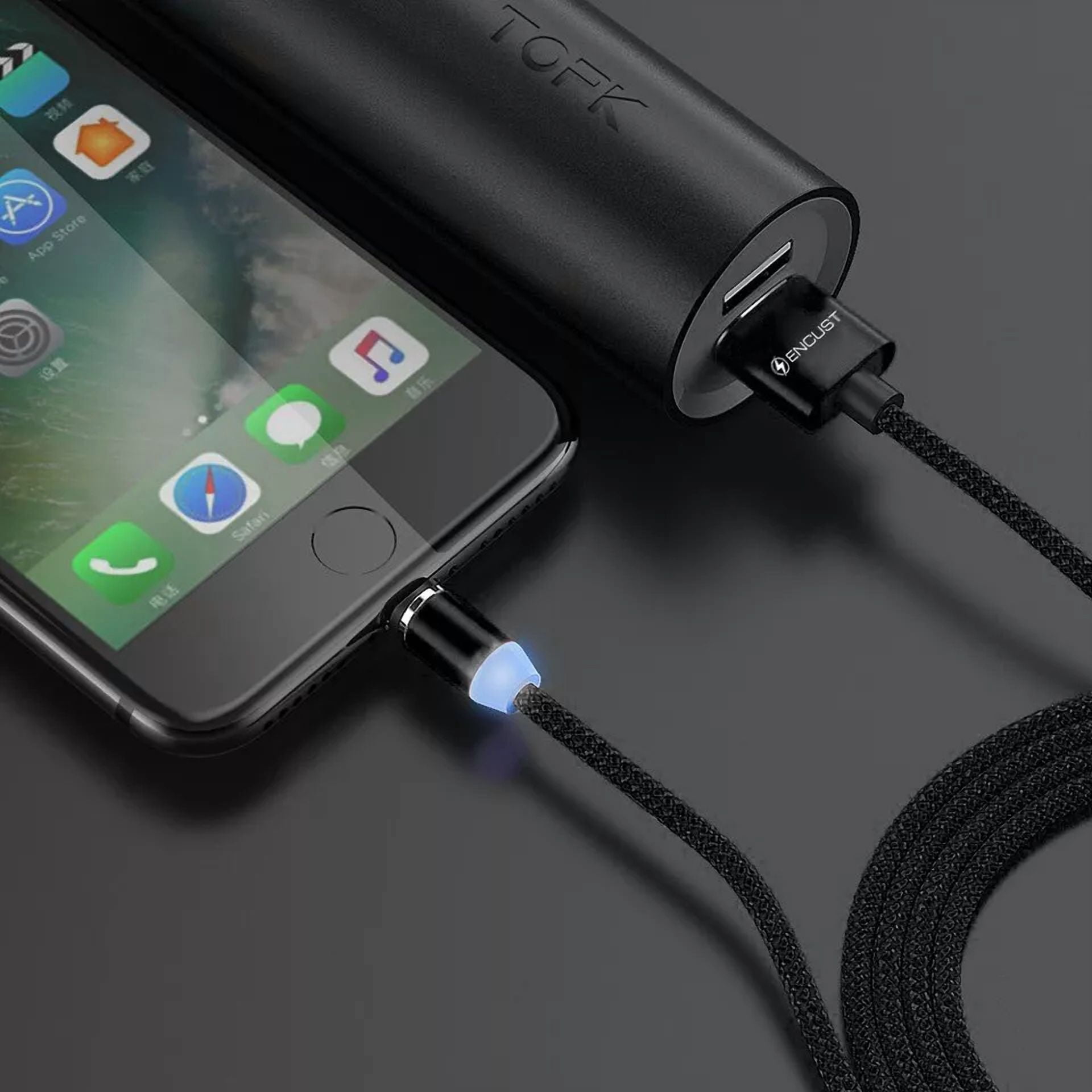 CRESTIN- Micro Usb And Type C Magnetic Cable 3Ft /6Ft Android Charger 3 Pack With Led