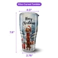 thumbnail image 5 of Merry Christmas Vizsla Enjoys Woofmas Winter Xmas Holiday 30oz Stainless Steel Tumbler Insulated Cup with Lid Vizslas Dog Lover Gifts Idea - 02022, 5 of 5