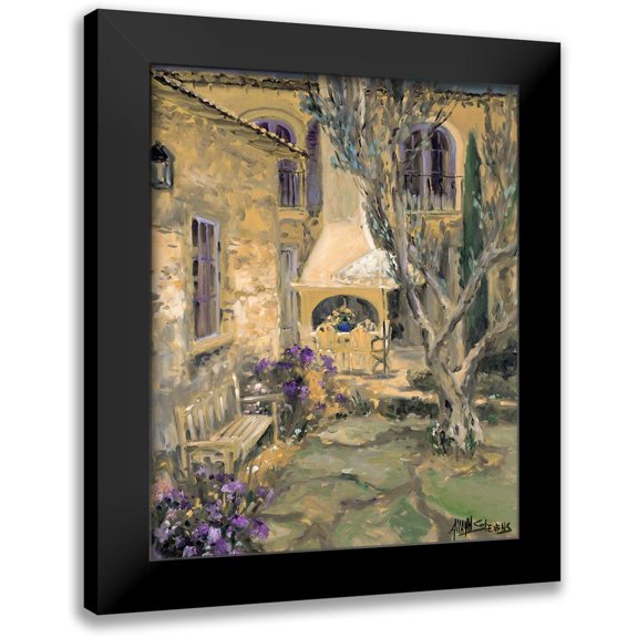 Stevens, Allayn 12x14 Black Modern Framed Museum Art Print Titled - Scenic Italy VII