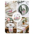 thumbnail image 3 of Tulips Spring Floral Cloth Napkins Set of 8 Reusable Dinner Napkins, Pastoral Flowers Butterfly Farmhouse Cocktail Napkin Washable Table Napkins for Wedding/Holiday Party/Baby Shower 20"x20", 3 of 7