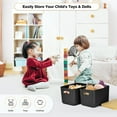 thumbnail image 6 of 4 Packs Storage Bins with Bamboo Lids - Plastic Storage Containers with Lids Stackable Storage Box: Storage Baskets for Organizing Desktop Closet Playroom Classroom Office, Black, 6 of 7