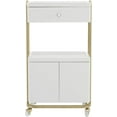 thumbnail image 6 of BarberPub Utility Cart with Storage Drawer, Salon Trolley Cart with Shelves, 6 of 9