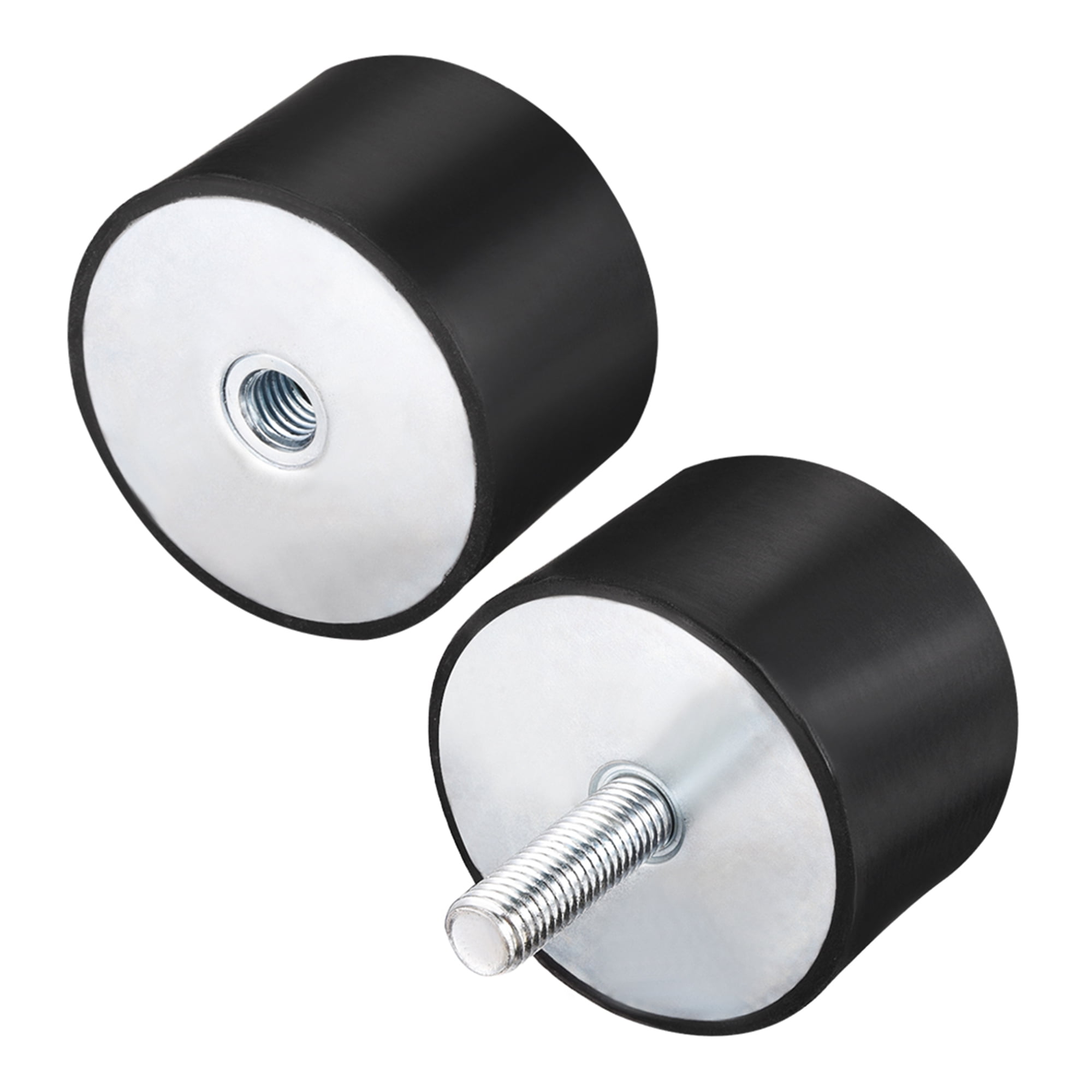 Silentblocs Amortisseurs M10 Caoutchouc D40mmxH30mm - Lot 2 Pcs Support Moteur Anti-Vibration