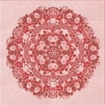 thumbnail image 1 of Ahgly Company Machine Washable Indoor Square Transitional Orange Area Rugs, 5' Square, 1 of 7