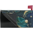 thumbnail image 6 of GZHJMY Galaxy Cosmic Planets Green Marble Magnetic Mailbox Cover Standard Size Mailbox Wraps MailWraps Post Letter Box Cover Garden Yard 21 x 18 in Home Decor, 6 of 7