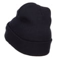 thumbnail image 2 of Guinea Flag Embroidered Long Beanie - Navy OSFM, 2 of 5