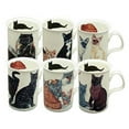 thumbnail image 2 of Roy Kirkham Lancaster Tasse - Chats à Gogo - Ensemble de 6, 2 of 3
