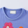 thumbnail image 3 of Bellafa Toddler Girl Casual Summer Cotton Dress Little Girls Ruffle Bottom Applique Short Sleeve Dresses 2-7 Years, 3 of 7