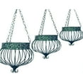 thumbnail image 1 of Wrought Iron Victorian Hanging Planters, Set of 3, 1 of 2