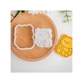 thumbnail image 6 of Cute Cartoon Bear Cookie Cutters Set Charming Bear Cookie Cutter Shapes Food Safe Silicone Molds for Baking Enthusiasts, 6 of 11