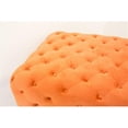 thumbnail image 3 of Moti Upholstery 40" Modern Velvet Tufted Cocktail Table in Orange, 3 of 3
