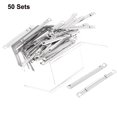 thumbnail image 2 of 50 Sets Silver Tone Metal Organizer Binder Documents Clip Paper Fasteners, 2 of 5
