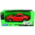 thumbnail image 3 of Porsche 911 Carrera 4S Red with Gray Wheels "NEX Models" 1/24 Diecast Model Car by Welly, 3 of 3