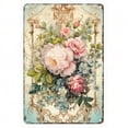 thumbnail image 6 of HELLOYOUNG Vintage Metal Wall Art, Large Floral Peony Rose Design, Waterproof Rustproof Outdoor Garden Yard Decor, 6 of 10