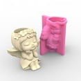 thumbnail image 6 of Flower Pot Silicone Mold Planter Concrete Mold Gilr Concrete Cement Mold for Pen Holder,Home Decorations, 6 of 8