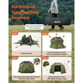 thumbnail image 5 of VEVOR Pop up Gazebo Screen Tent, 13 x 13 ft, 13-Sided Spherical Camping Canopy Tent with Removable Top & Carry Bag, Quick-Set & Bite-Proof, Screen House Sun Shelter for 10-12 Persons, Green, 5 of 9