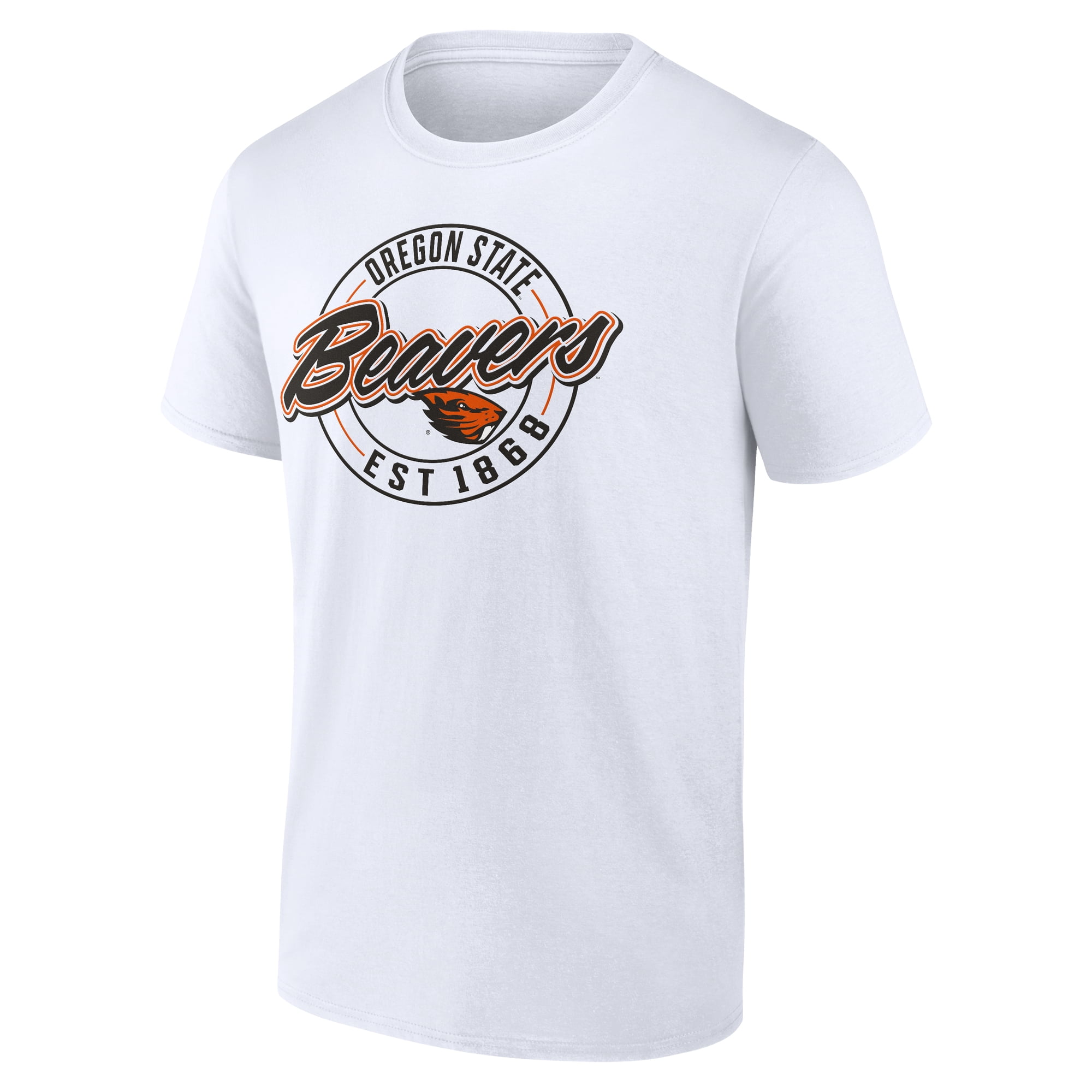 NCAA Oregon State Beavers Men's Cotton White Short Sleeve T-Shirt