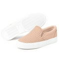 thumbnail image 7 of Womens Slip on Sneakers Comfortable Walking Shoes Perforated Fashion Sneaker in Pink, 7 of 7
