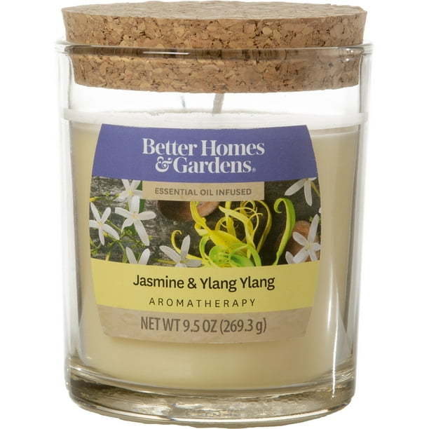 Better Homes & Garden Jasmine & Ylang Ylang 9.5oz Jar Candle, Yellow