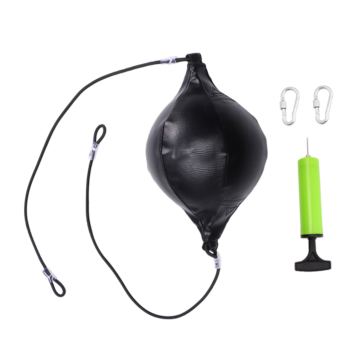 FOMIYES 1Set Professional Boxing Ball for Reflex Agility Training Black Durable Plastic