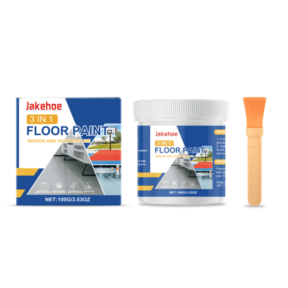 3-in-1 Waterproof Floor Paint - Quick-Drying Primer for Home & Construction Use