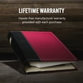 thumbnail image 4 of Bellagio-Italia CD/DVD Storage Binder - Burgundy - Leather - 192-Disc Capacity - Storage Organizer for DVDs, CDs, Blu Rays, & Video Games - Acid-Free Binder Organizer Sheets - 4 Pack, 4 of 6