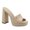 Nude, variant on Julia & Santos Shoes Sandals Slip On Platform Mule Heels, Beige, Size 6