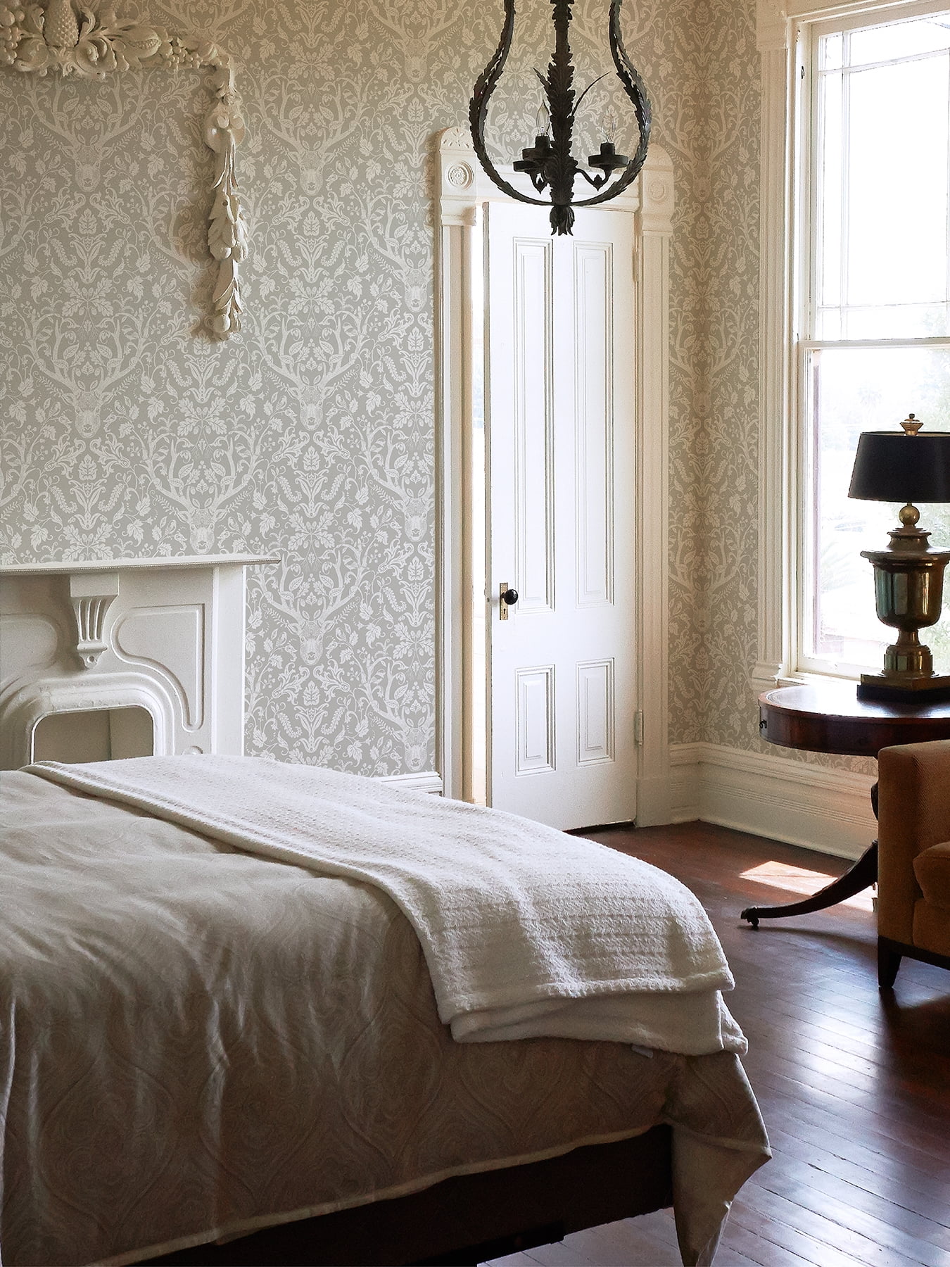 Nuwallpaper Taupe Escape To The forest Peel & Stick Wallpaper