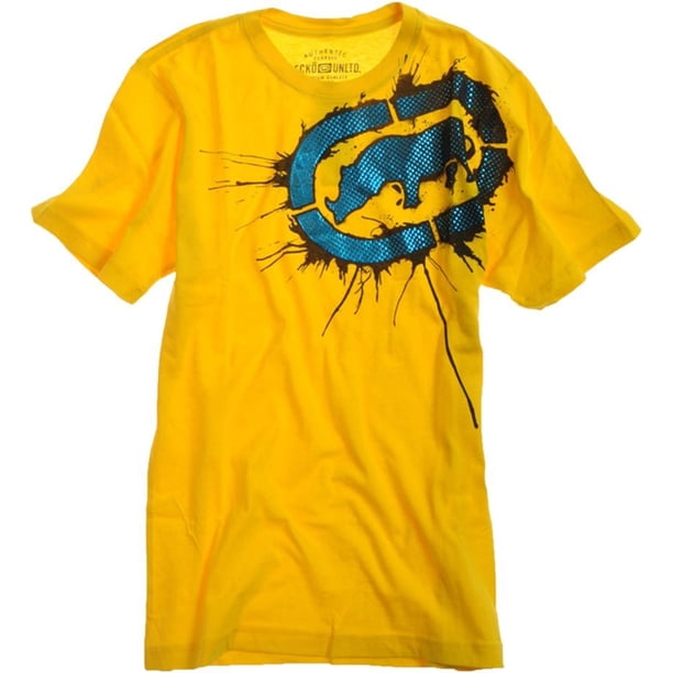 Ecko Unltd. Camiseta gráfica Drip D Rhino para hombre, amarilla, grande