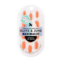 Olive & June   Bubble Instant Mani Medium Oval Press-on Nails, Bounce Back Chrome, 42 Pieces