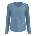 thumbnail image 5 of Womens Shirts Women's Winter V Neck Real Sequin Glitter Knitted Sweater Fashion Clothing, 5 of 6