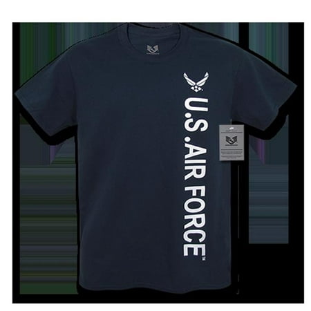 Rapid Dominance M20-AIR-NVY-04 Licensed Military Air Force T- Shirt, Navy - Extra