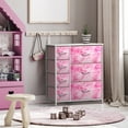 thumbnail image 2 of Sorbus Classic 7 Drawer Dresser for Kids Bedroom, Tie-Dye Pink, 2 of 7