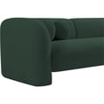 thumbnail image 2 of Meridian Furniture Emory Green Boucle Fabric Sofa, 2 of 17