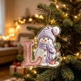 thumbnail image 5 of Purple Snowman Letter Ornament, Flat Acrylic Single Initial Pendant, Xmas Snowman Letter Hanging Decor for Christmas Tree, 5 of 7