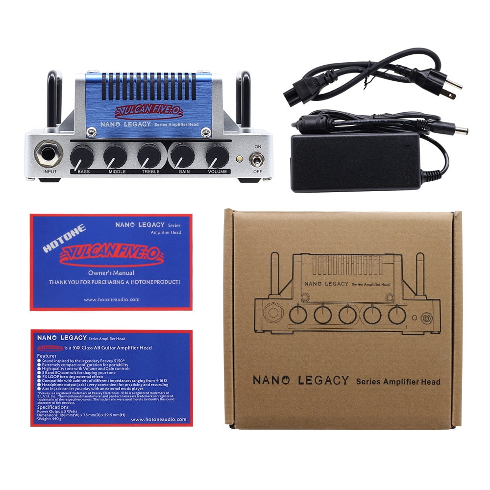 Hotone Vulcan Five-O High Gain Guitar Amp Head 5 Watts Class AB Amplifier NLA-6