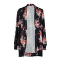 thumbnail image 2 of Blusa de mujer con estampado de flores bohemias, camisa femenina de manga larga, suelta, informal, de poliéster, para niña, XL Vogacara AP003843-04, 2 of 7