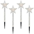 thumbnail image 2 of Northlight Lighted Star Christmas Pathway Marker with Lawn Stakes -  5' - Clear Lights - 4ct, 2 of 9