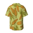 thumbnail image 2 of Fotbe Corn print Short Sleeve Button Down Shirts for Men Casual Summer Beach Wrinkle Free Shirt-, 2 of 7