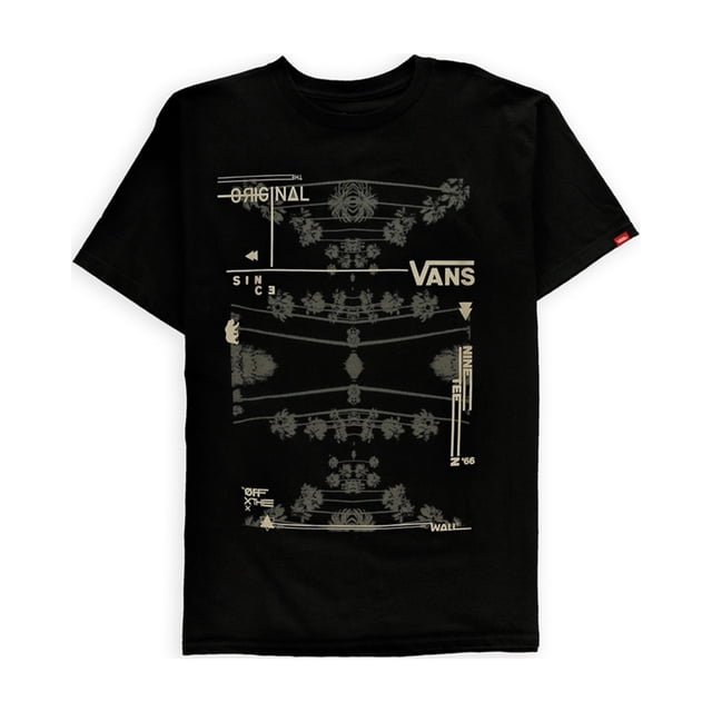 Vans - Camiseta con gráfico disperso para hombre, color negro, extragrande Vans Camiseta gráfica