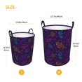 thumbnail image 3 of Rateoe Colorful Snake Pattern Round Laundry Hamper Basket, Tall Hamper Basket for Blanket Storage, Nursery Clothes Hamper for Laundry in Bedroom and College Dorm-Medium, 3 of 6