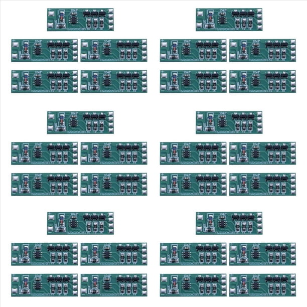 30 Unidades de Módulo de Luz LED Intermitente de 3-12 V, Par Rojo y Azul Intermitente, Adecuado para Modelo de Coche, Bicicleta, Luz de Seguridad para Vehículo Eléctrico