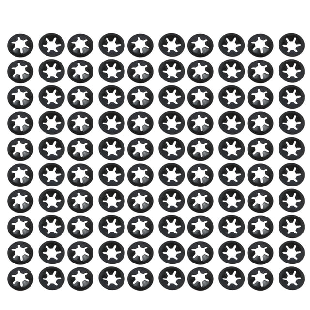 Unique Bargains 100 Pcs 5mm x 12mm Internal Tooth Starlock Star Lock Locking Washers