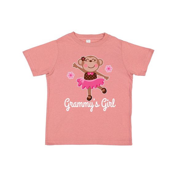 Inktastic Grammy Girl Ballerina Monkey Girls Toddler T-Shirt