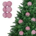 thumbnail image 4 of 6pcs 3.94" Christmas Ball Ornaments Glitter Sequin Foam Ball Shatterproof Christmas Tree Decorations Xmas Hanging Balls Set for Wedding Party Holiday Decorations(6pc-10cm), 4 of 5