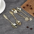 thumbnail image 3 of 4pcs Vintage Spoon Yogurt Tea Spoon for Home(gold), 3 of 7