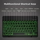 thumbnail image 5 of Teclado BT inalámbrico de 10 pulgadas Teclado BT recargable ultrafino Compatible con tres sistemas R Eccomum  Luces de colores/Negro, 5 of 7