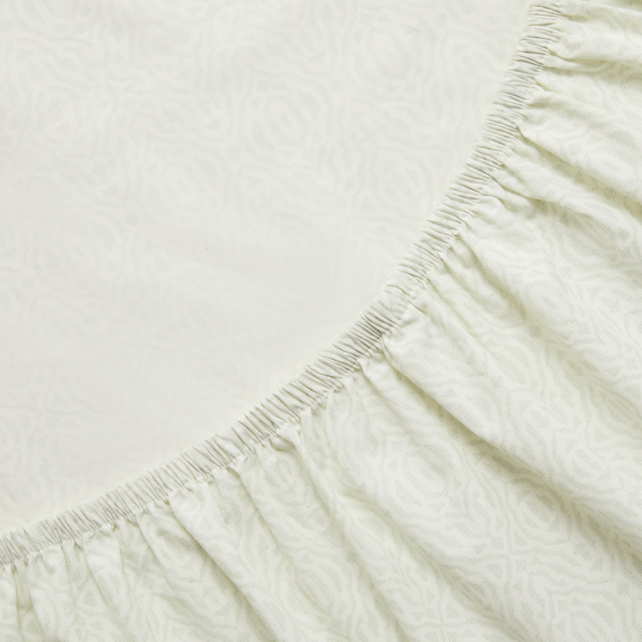 Mainstays 4-Piece 300 Thread Count Green Geo Cotton Blend Percale Bed Sheet Set, Full
